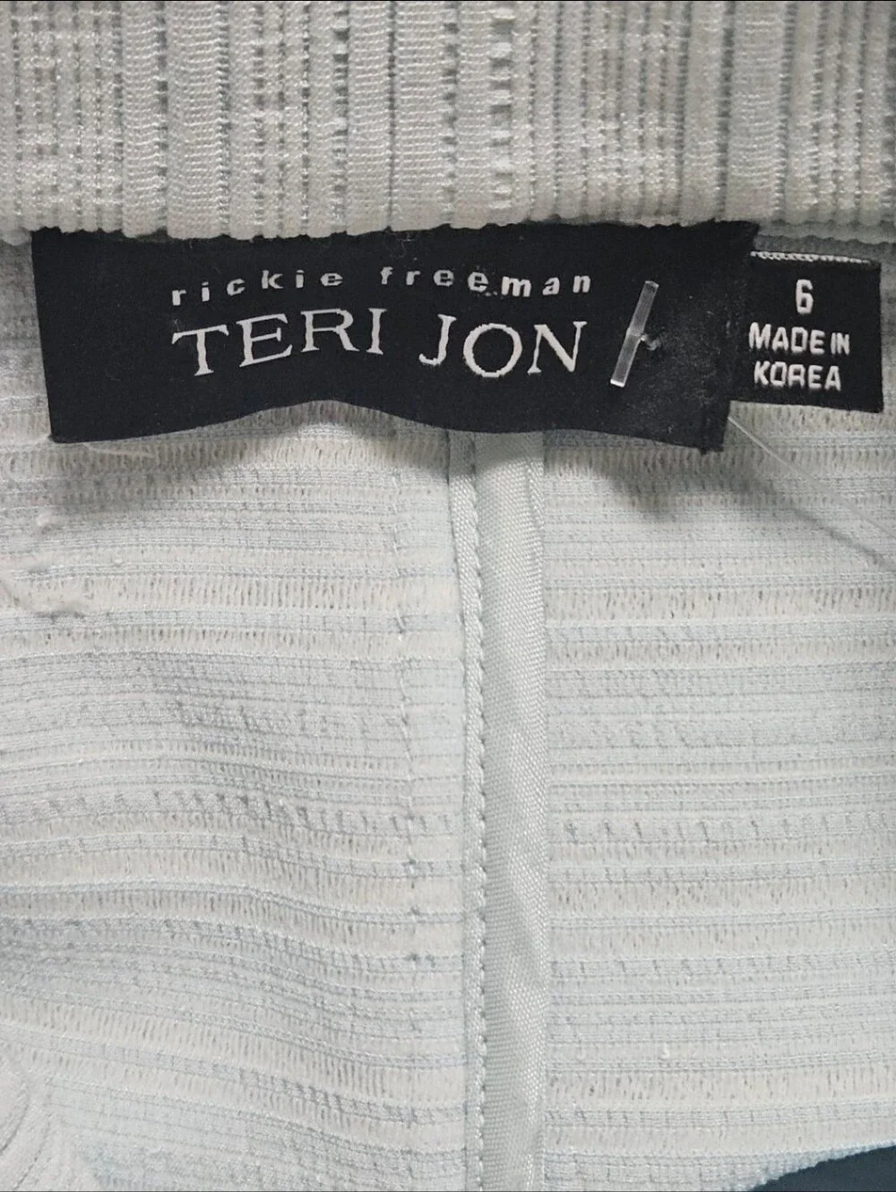 RICKIE FREEMAN TERI JON LIGHT BLUE LACE TRIM SKIRT SUIT SET 6